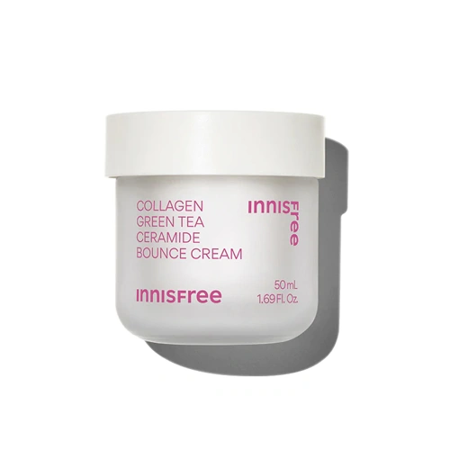INNISFREE COLLAGEN GREEN TEA CERAMIDE BOUNCE CREAM (50ml)